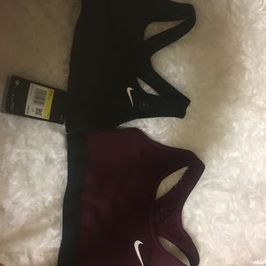 2 small adult size Nike sports bras NWT